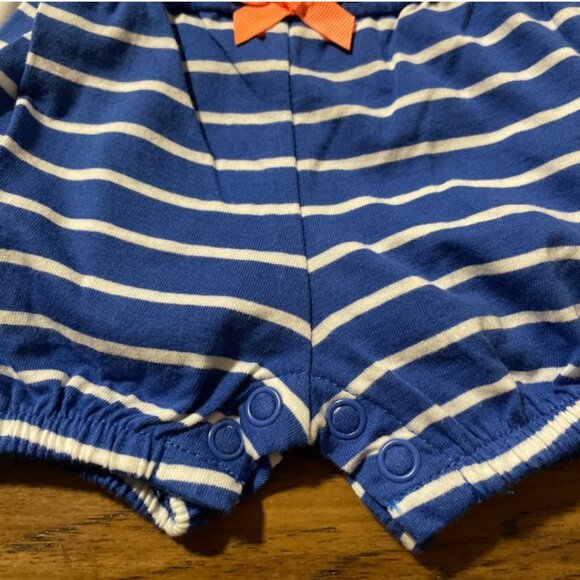 New Carter’s 2 pack rompers ruffle embroidered size newborn - Picture 6 of 9